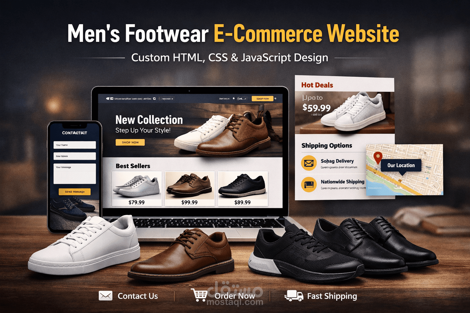 Men’s Shoes Online Store – HTML/CSS/JS