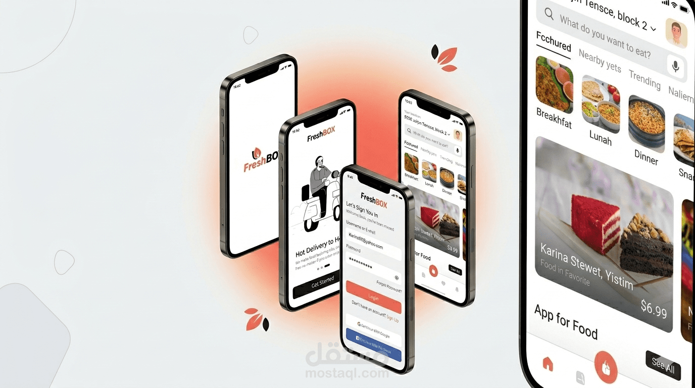 تطبيق FreshBOX لتوصيل الطعام