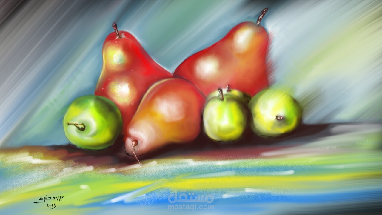 رسم لفاكهة عبر الفوتوشوب