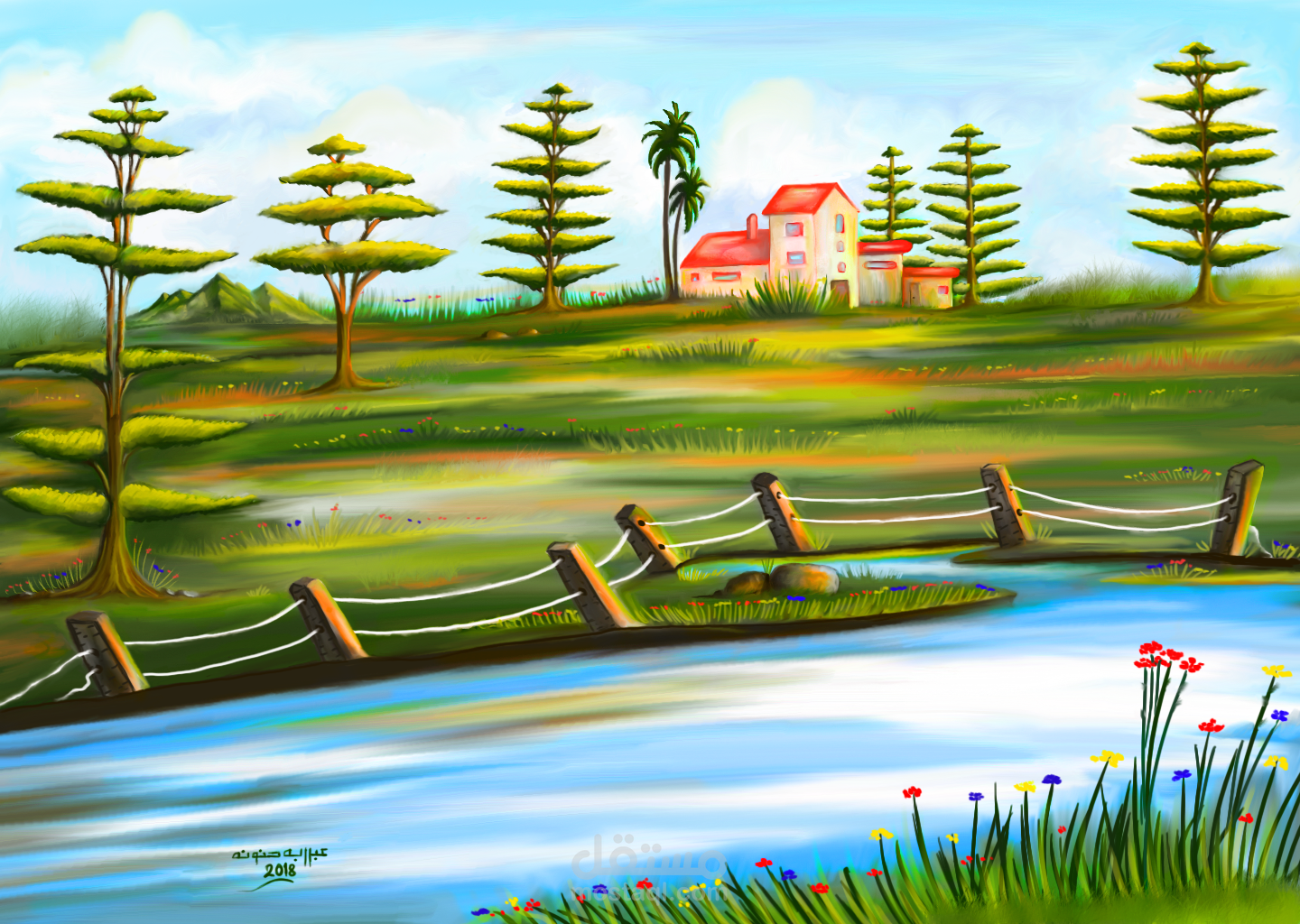 أعمال رقمية ويدوية منوعة