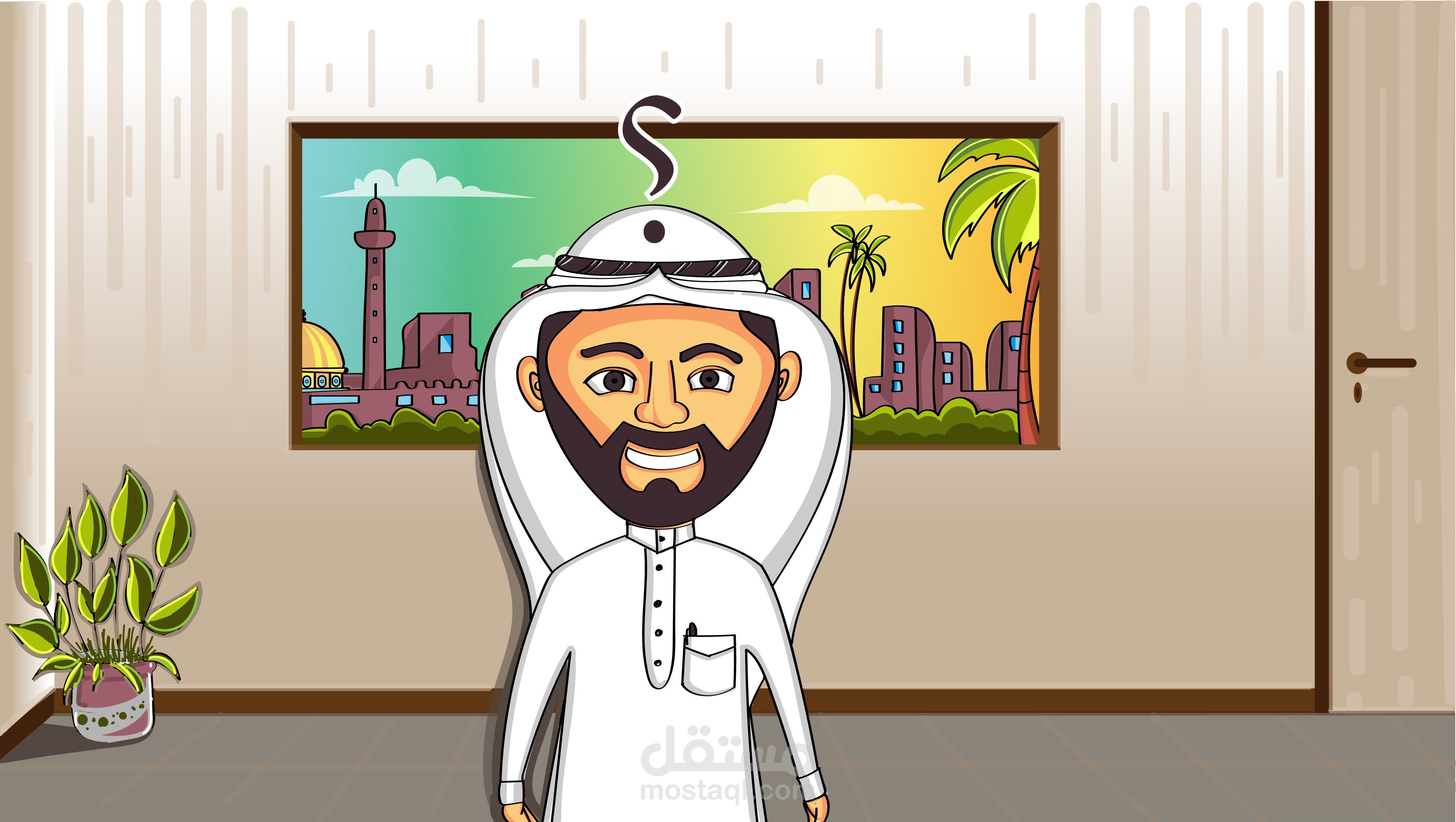 رسم وتلوين شخصيات للموشن جرافيك