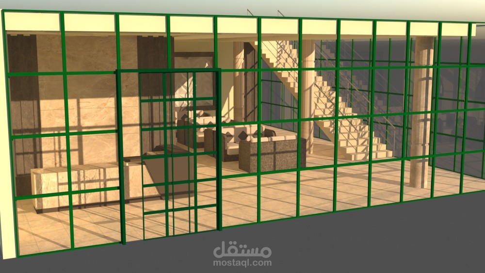 ريندر بهو فندق