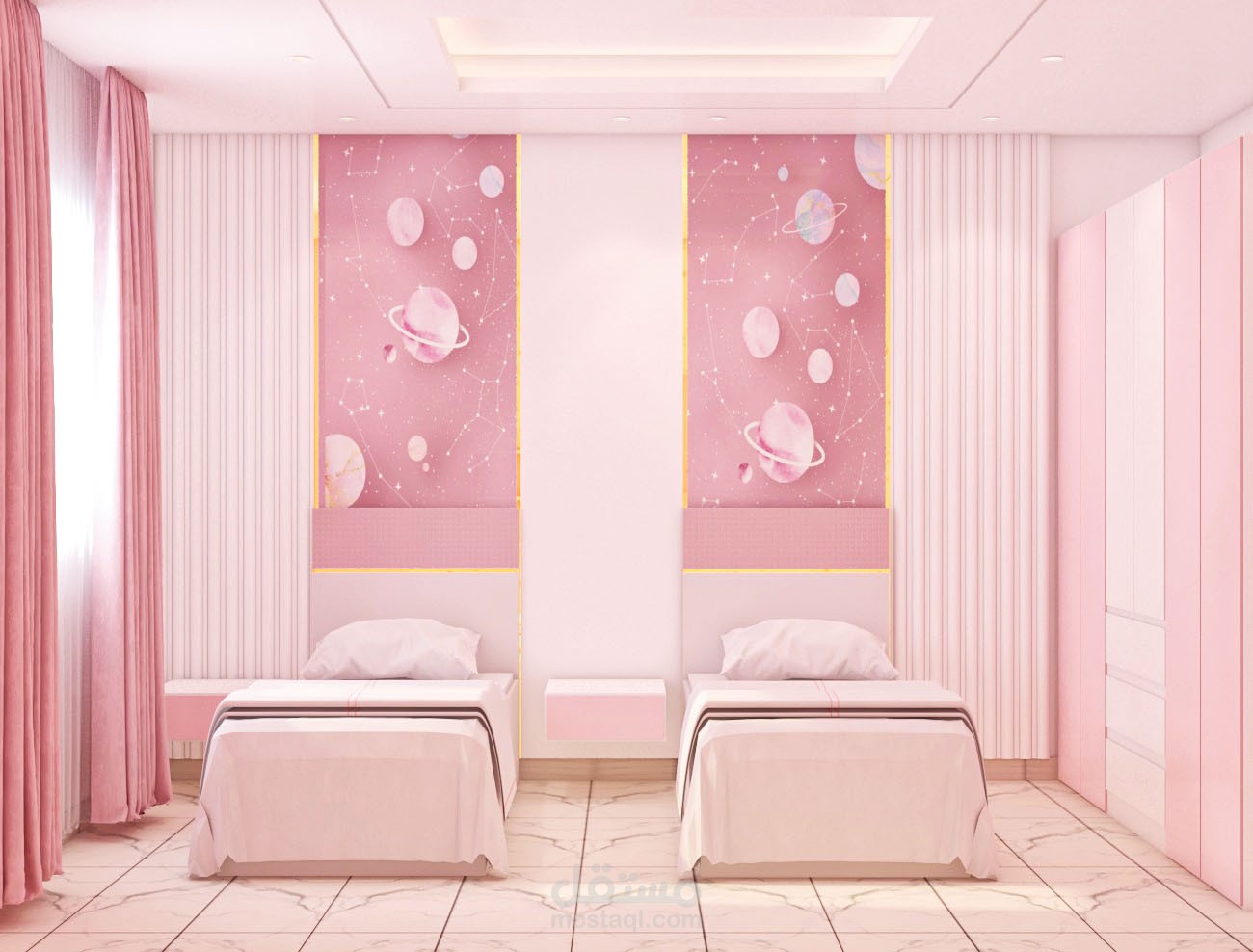 تصميم غرفة بنات