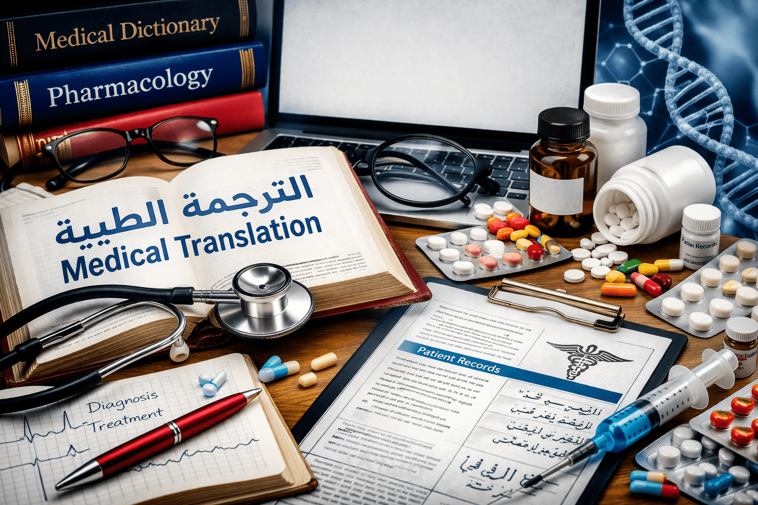 ترجمة إعلان تسويقي لدواء من الإنجليزية إلى العربية