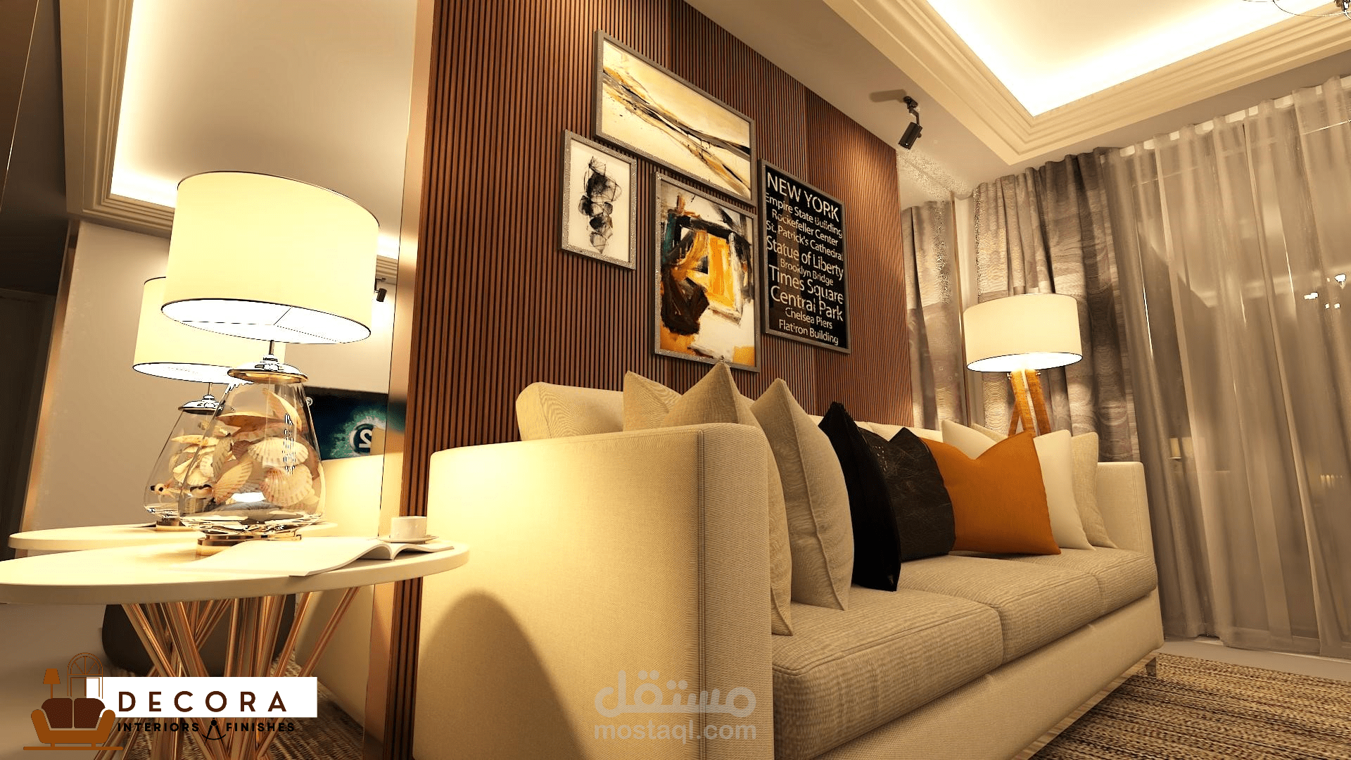 تصميم داخلي لغرفه معيشه