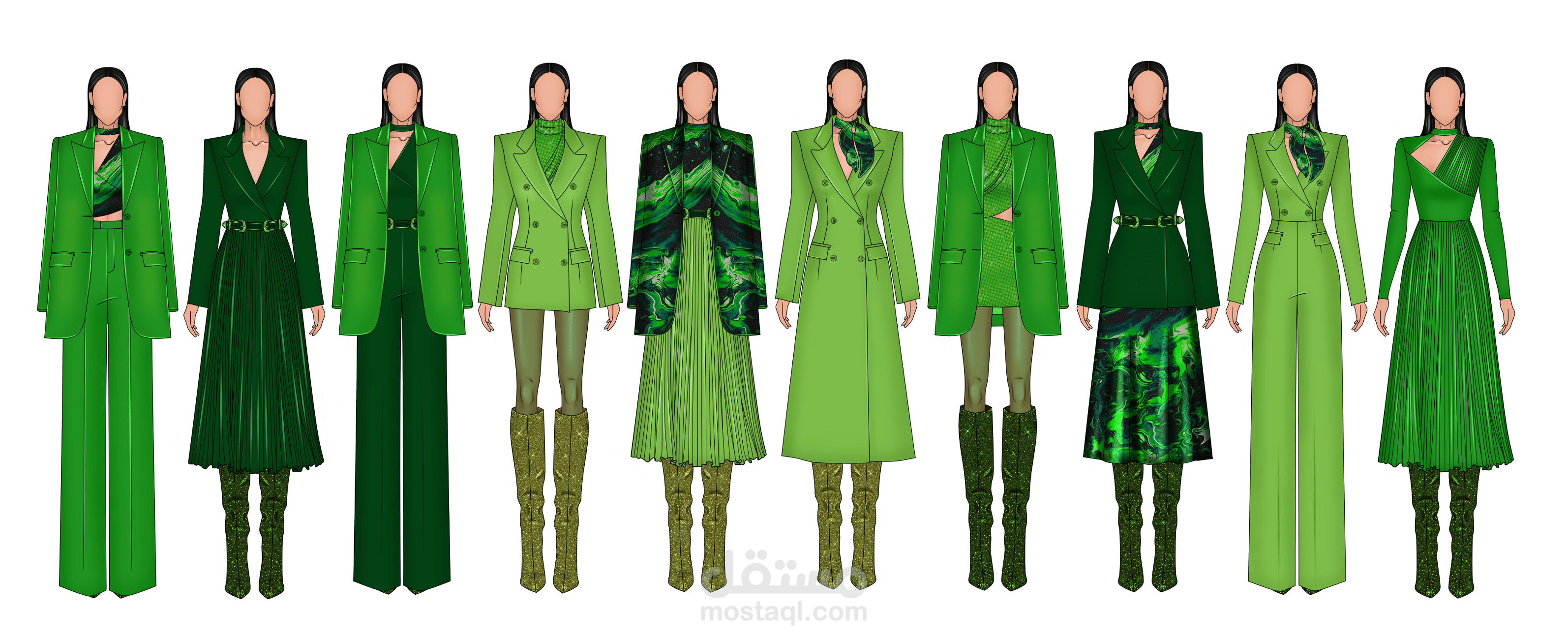 مجموعة أزياء كلاسى