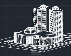 مركز تجاري ومكاتب ادارية