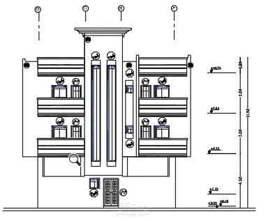 مخطط معماري لمبني