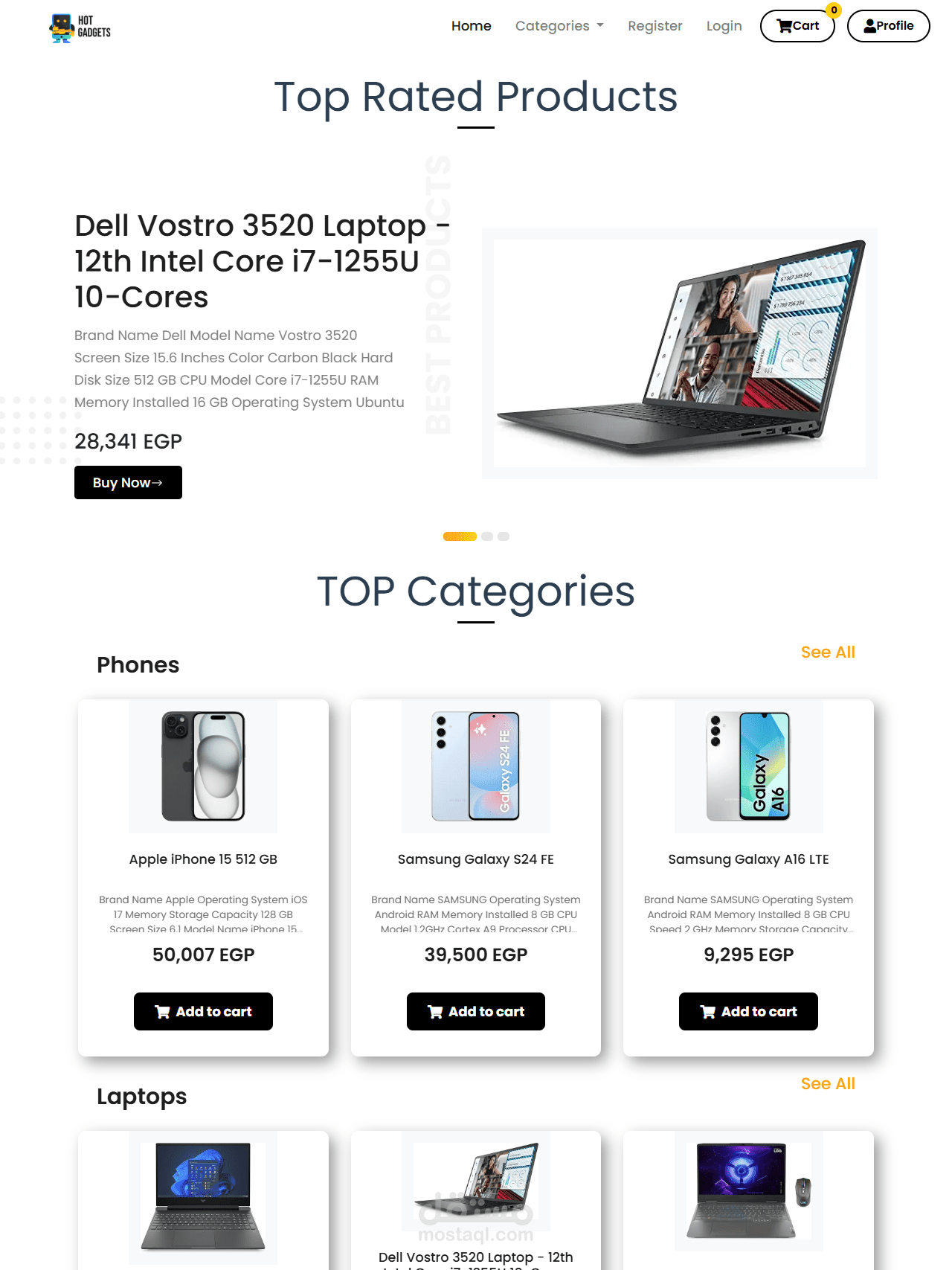 Hot Gadgets E-Commerce