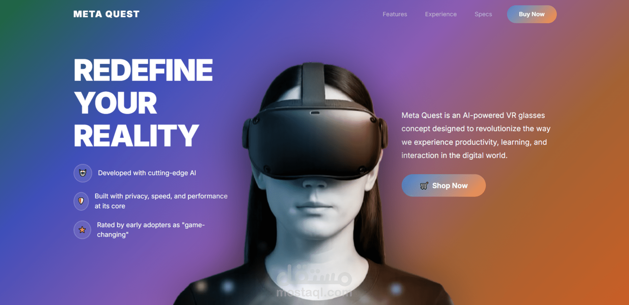 تصميم وتطوير صفحة هبوط (Landing Page) عصرية