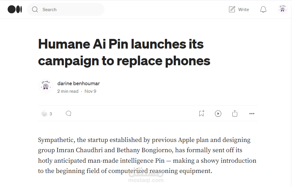 writing an article in medium