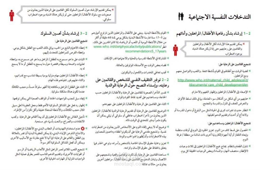 كتابة محاضرة عن الاضطرابات النفسية لدى الاطفال