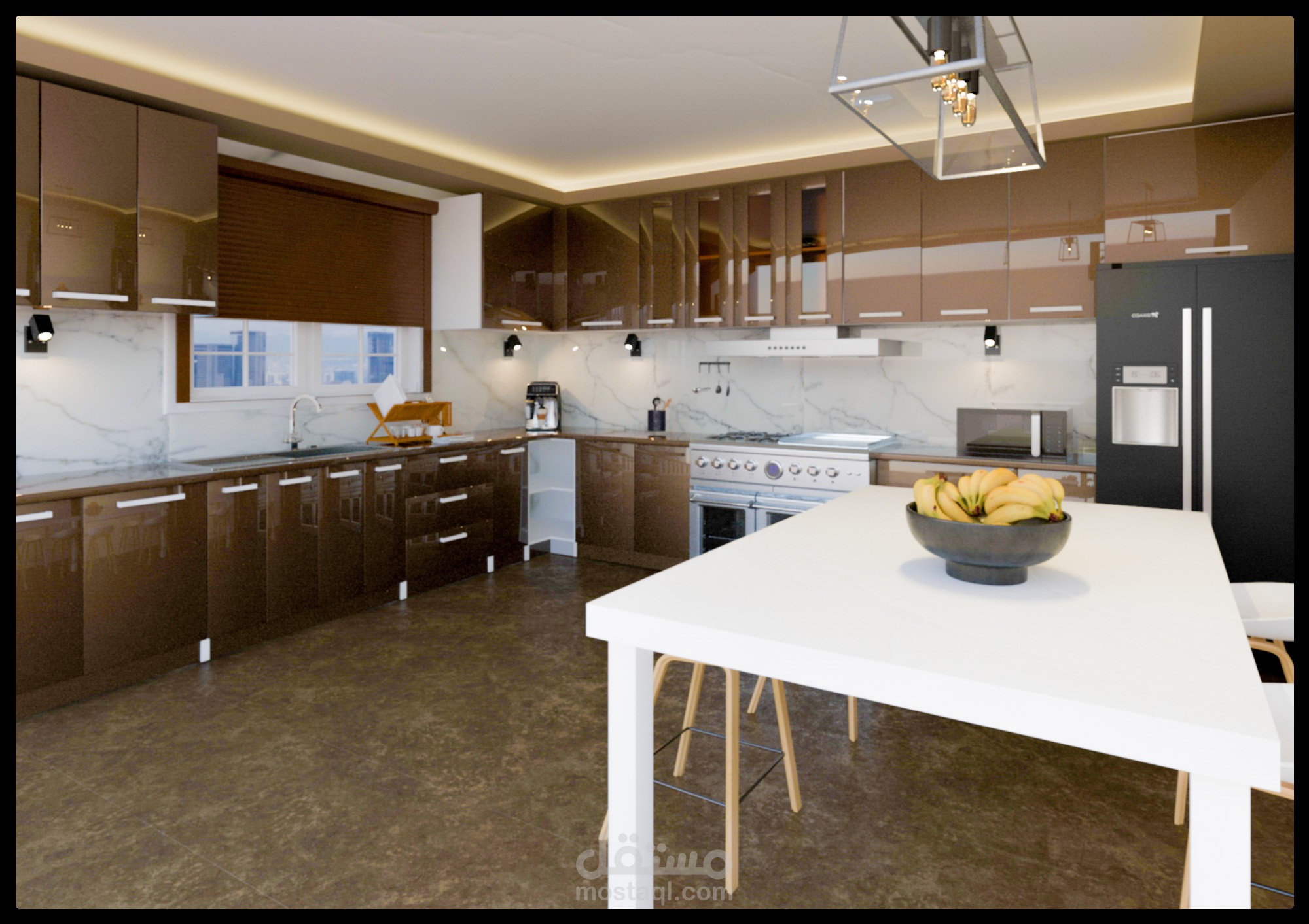 تصميم داخلي لمطبخ
