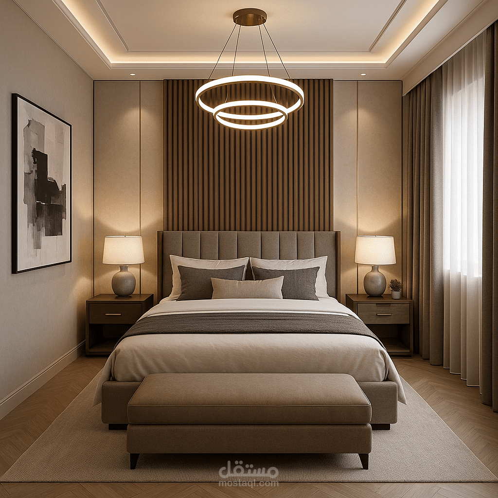 تصميم غرف نوم بجودة عالية واحترافية
