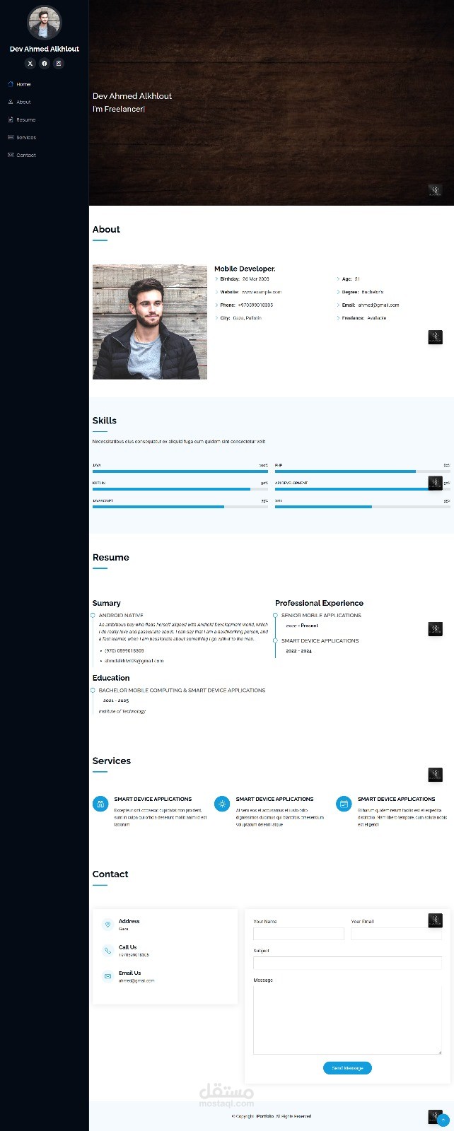portfolio website