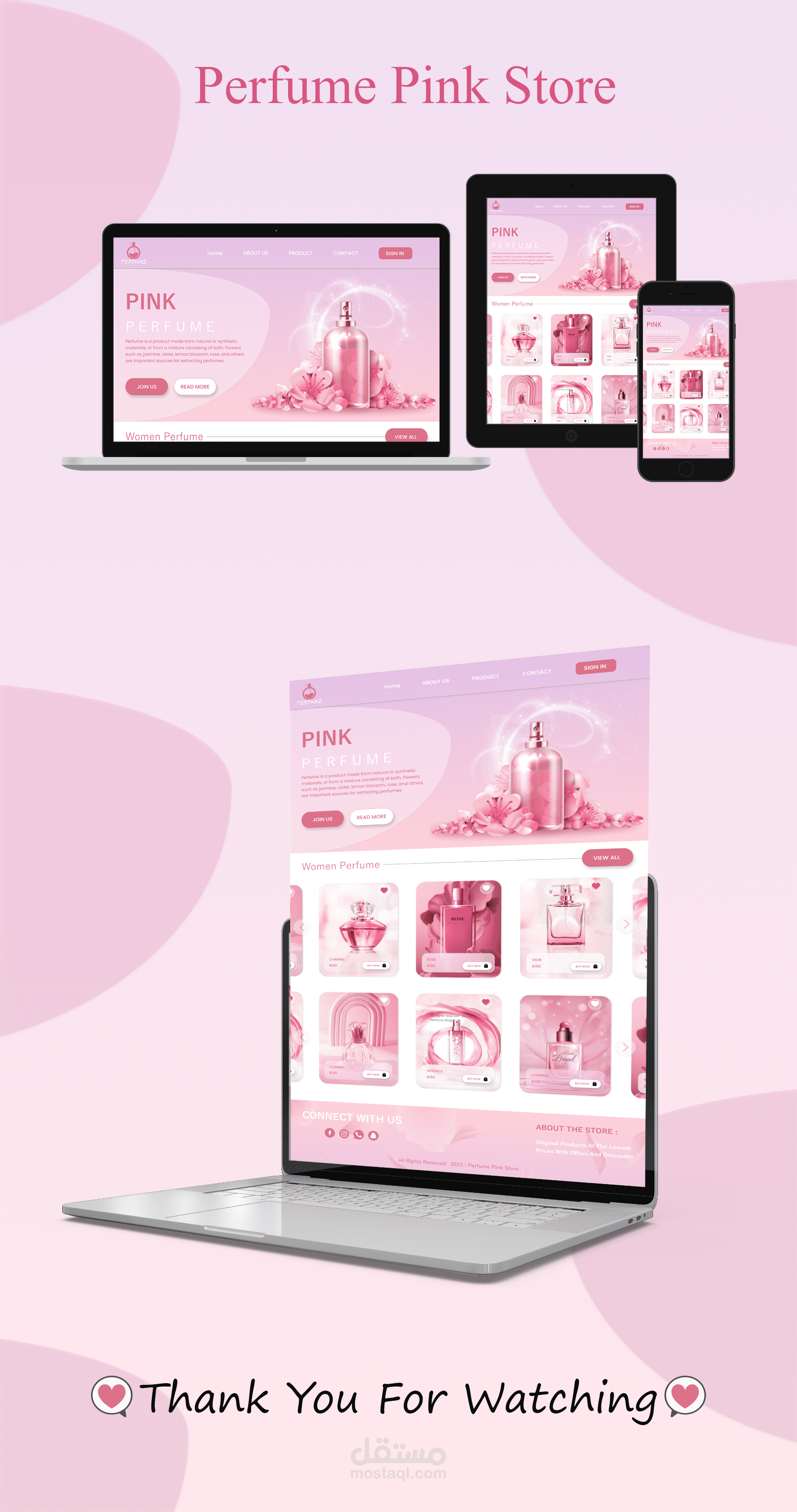 Perfume website | Perfum Pink Store