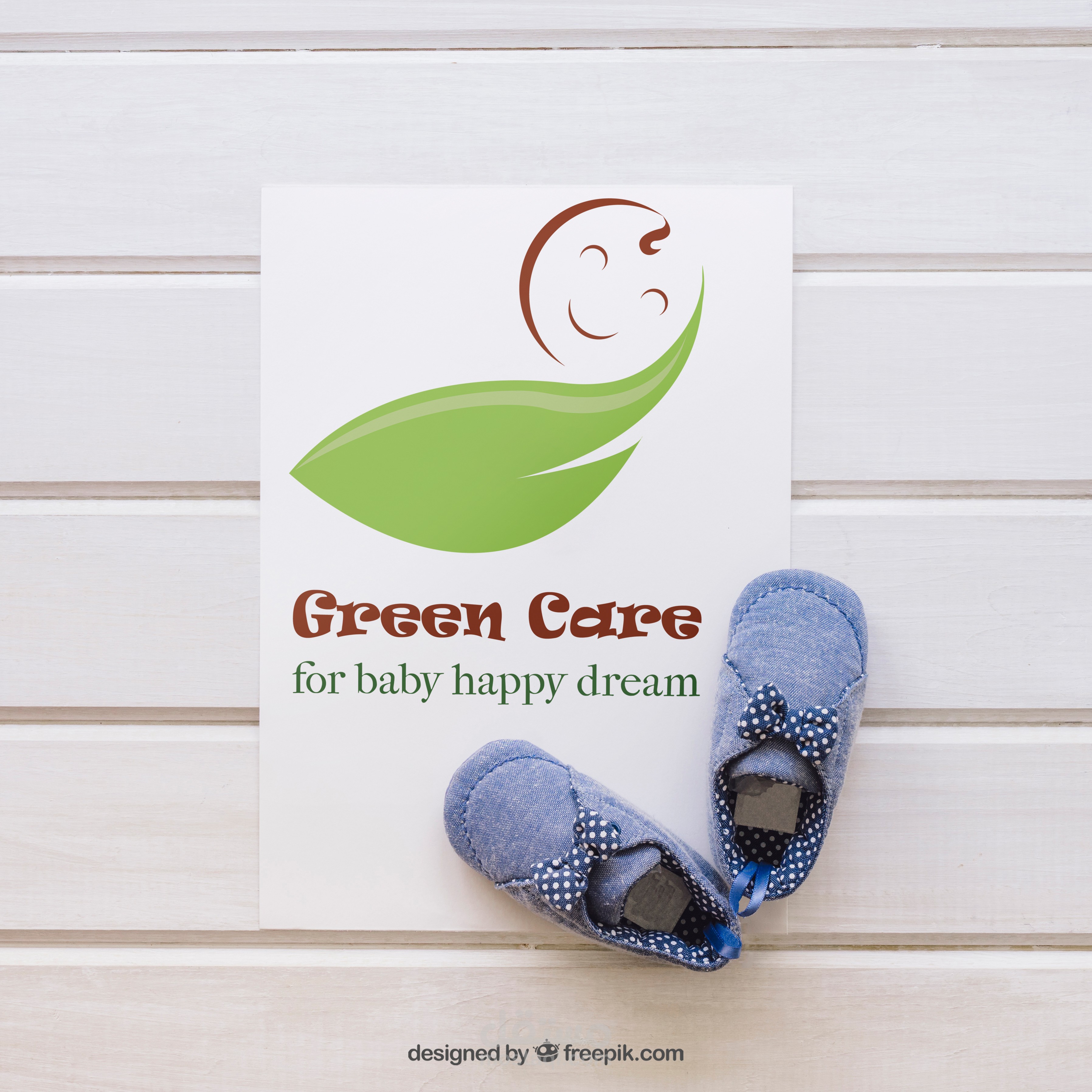 Green Care for Baby Logo& Business Card