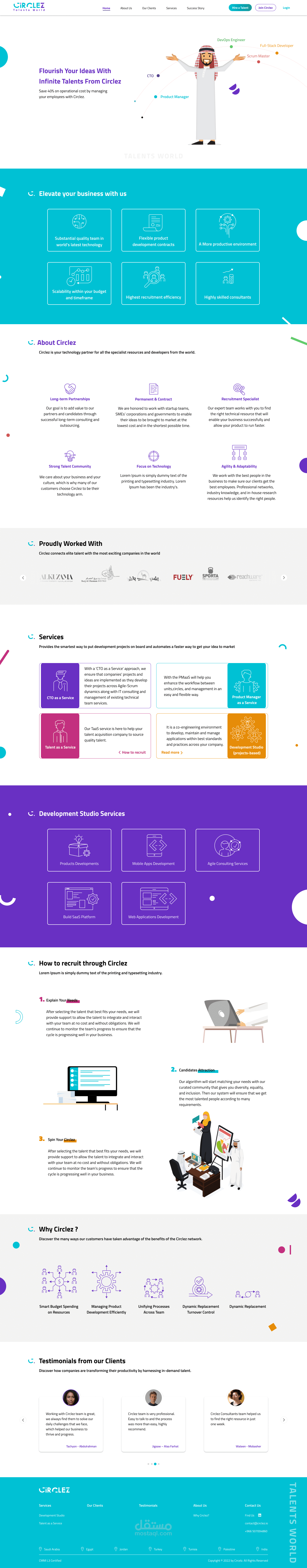 تطوير موقع ويب