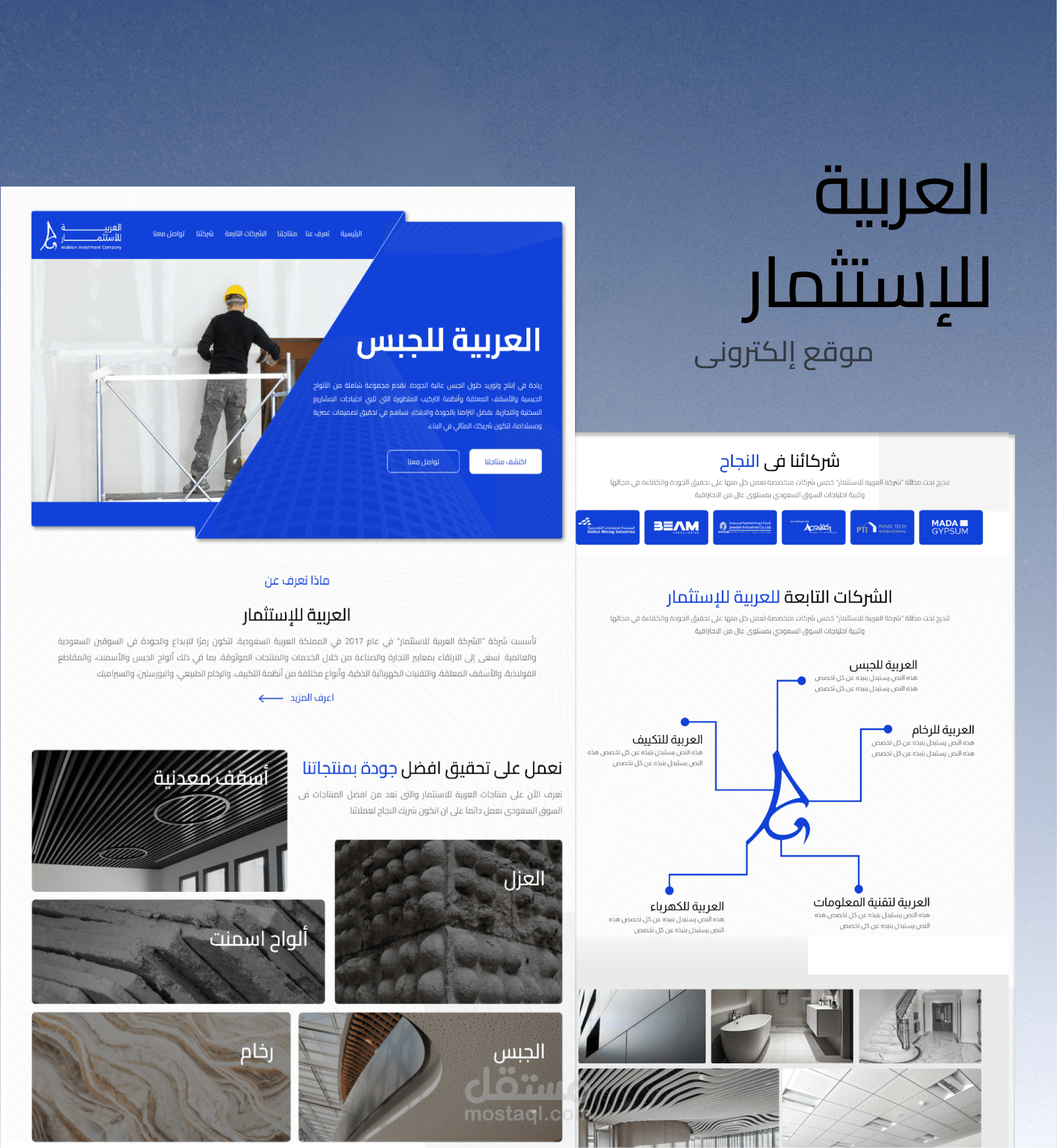 موقع إلكترونى لشركة العربية للإستثمار