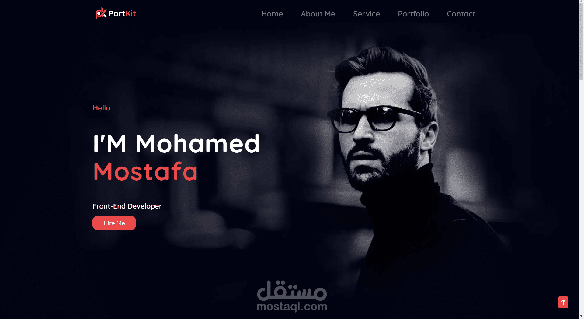 موقع سيره ذاتيه (portfolio)
