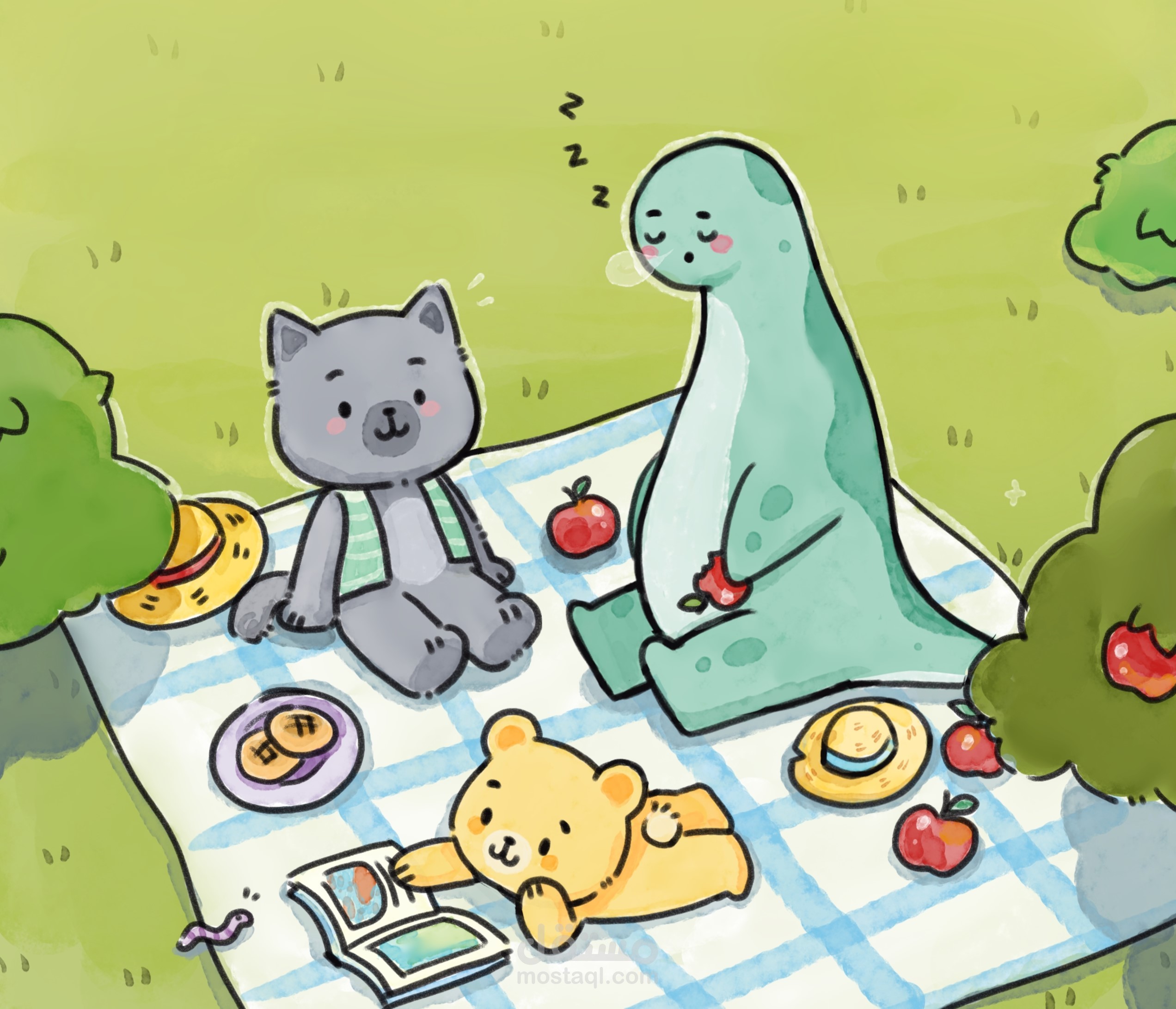 قصص اطفال _ رسم ديجيتال