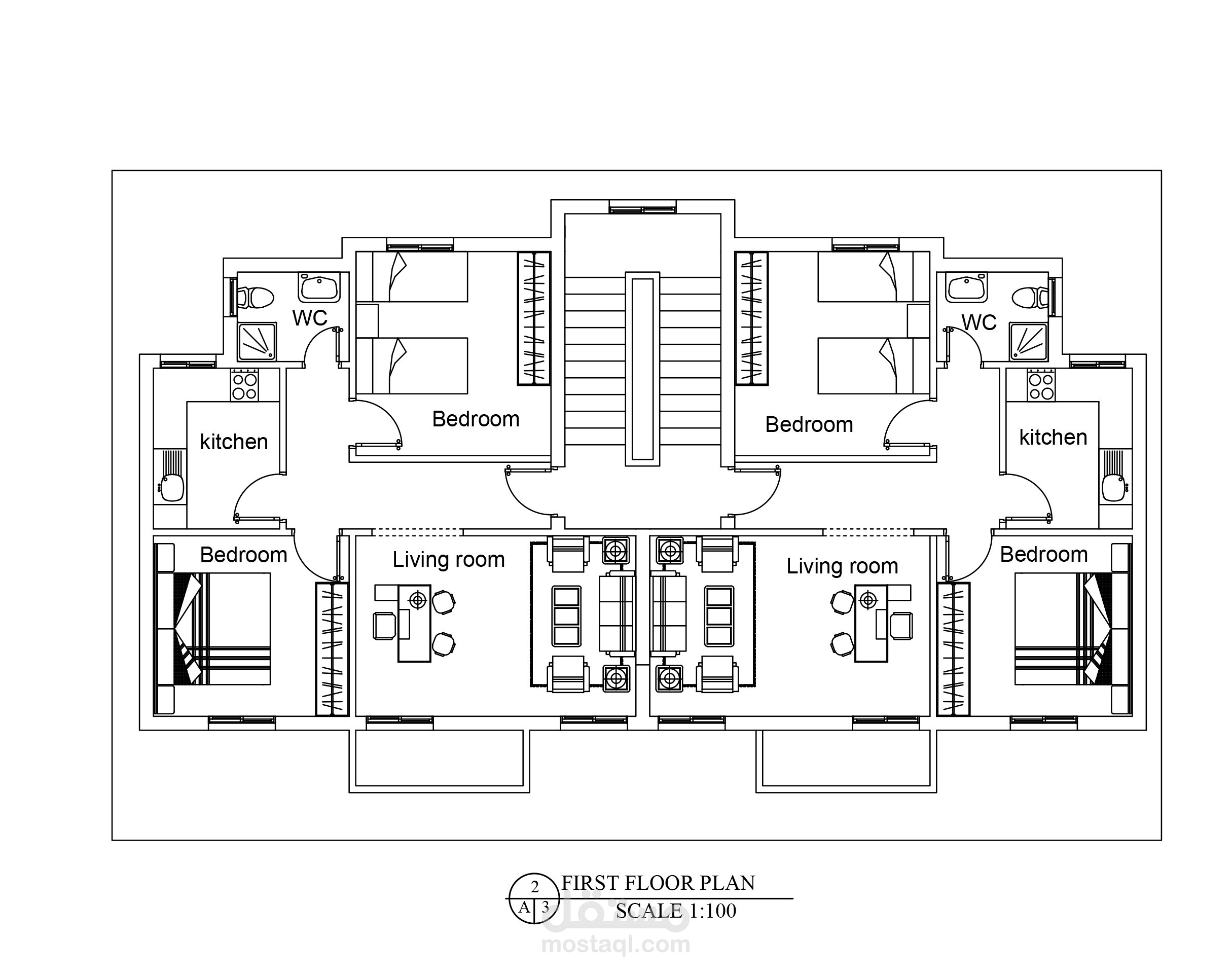 تقسيم شقه وفرشها