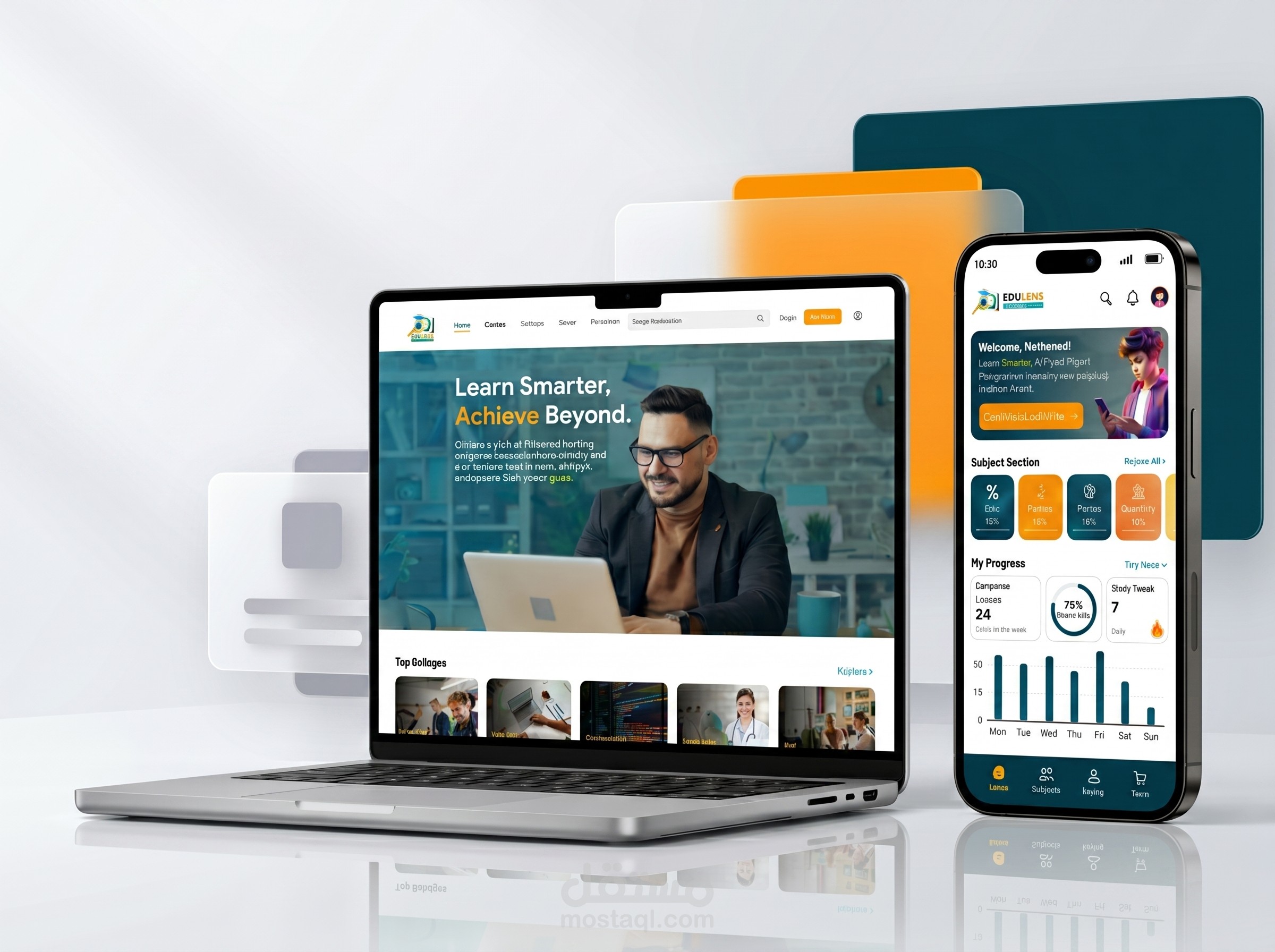 EduLens - Modern EdTech Website Redesign
