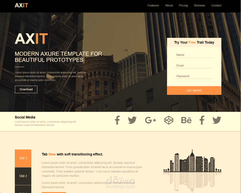 انشاء موقع لشركة AXIT