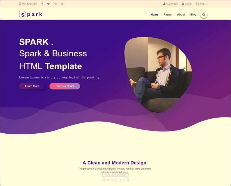 موقع Spark لعرض البيزنس الخاص بك