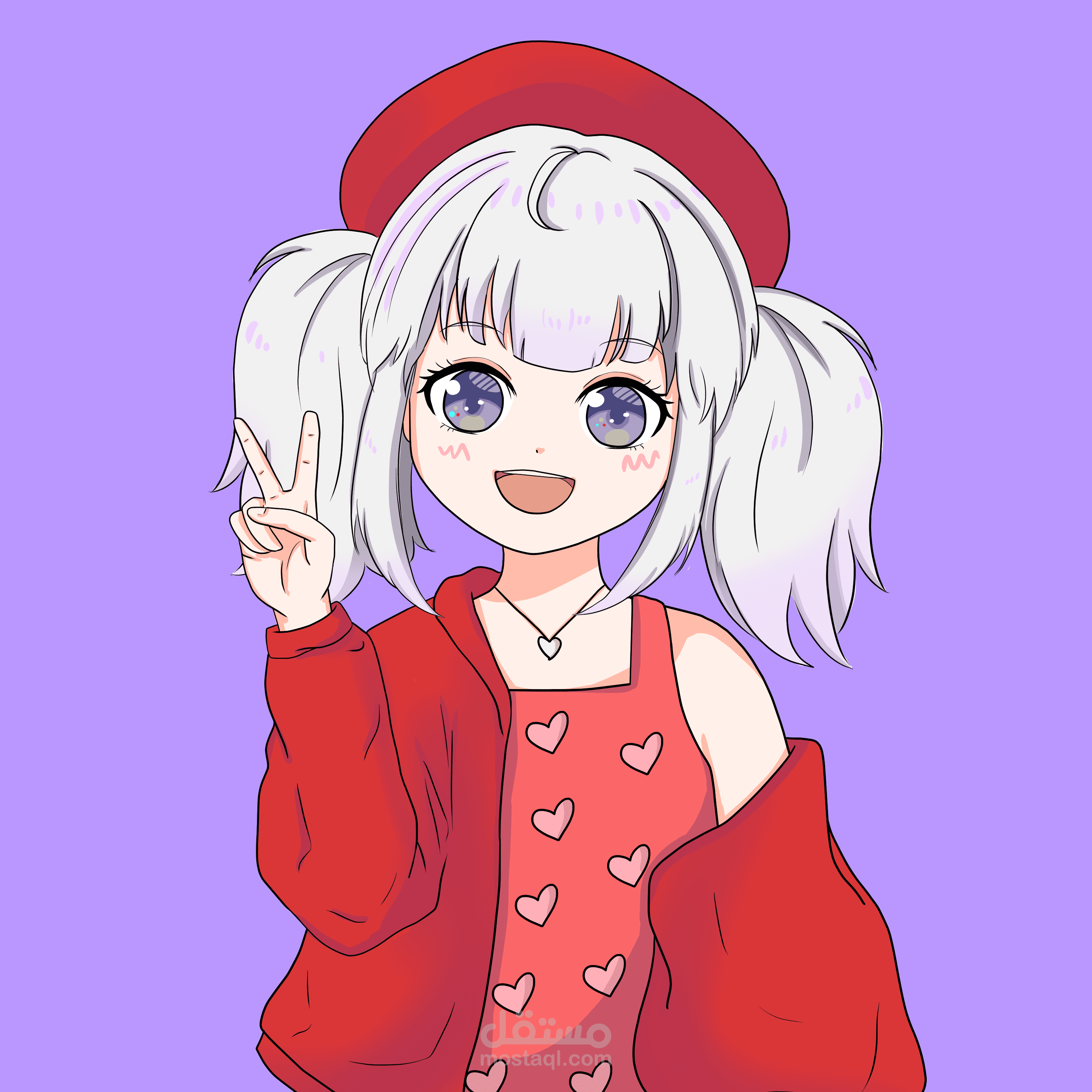 رسمتي لشخصية أنمي