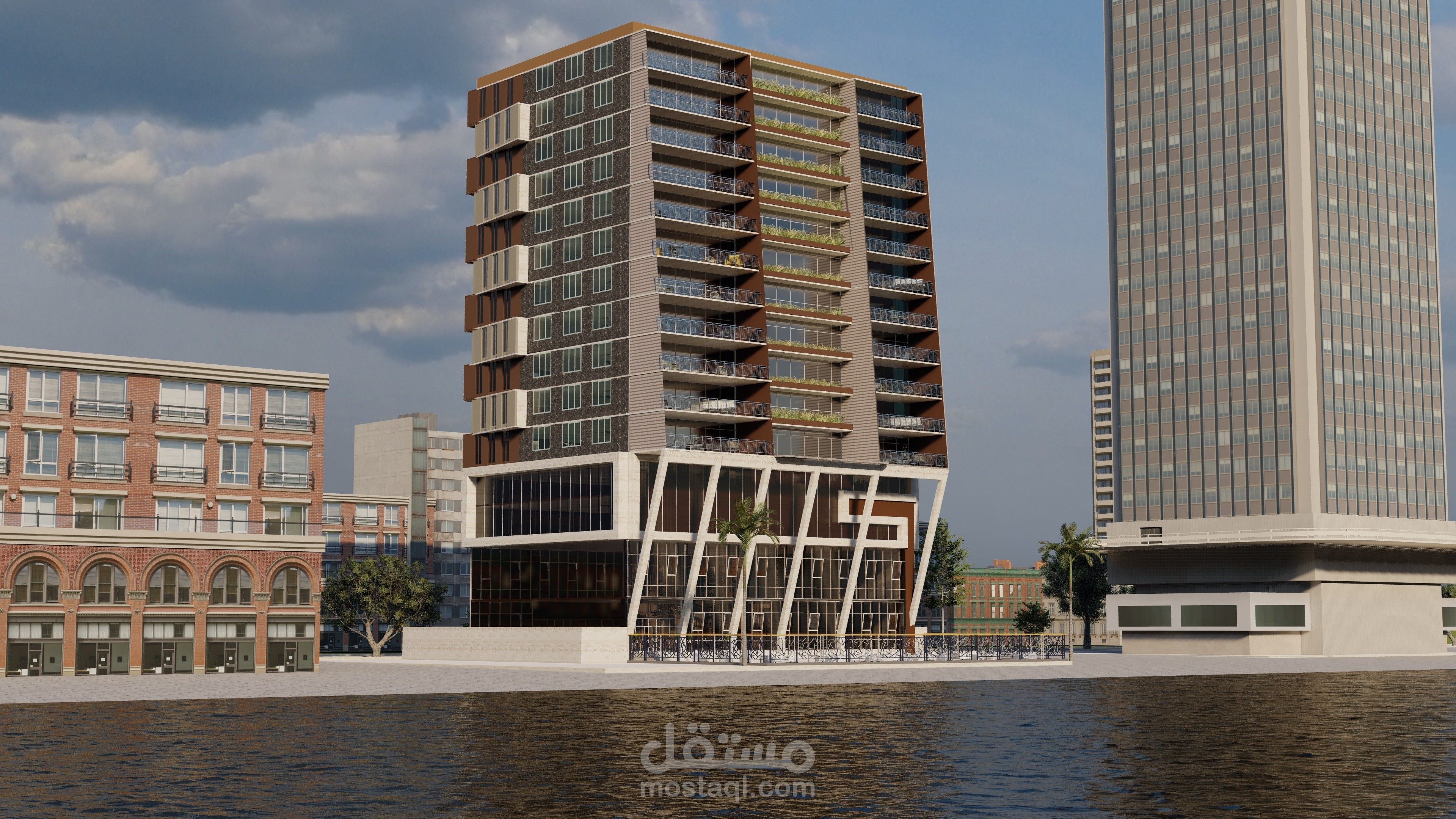 Residential commercial tower