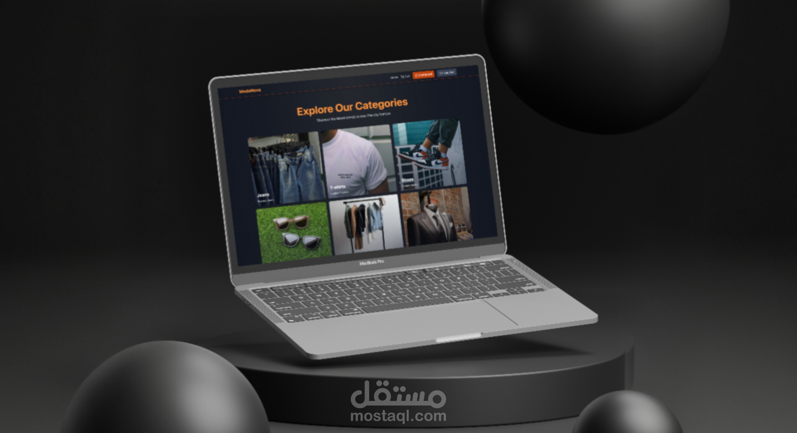 متجر إلكتروني وتجارة إلكترونية لصالح مشروع MODA NOVA