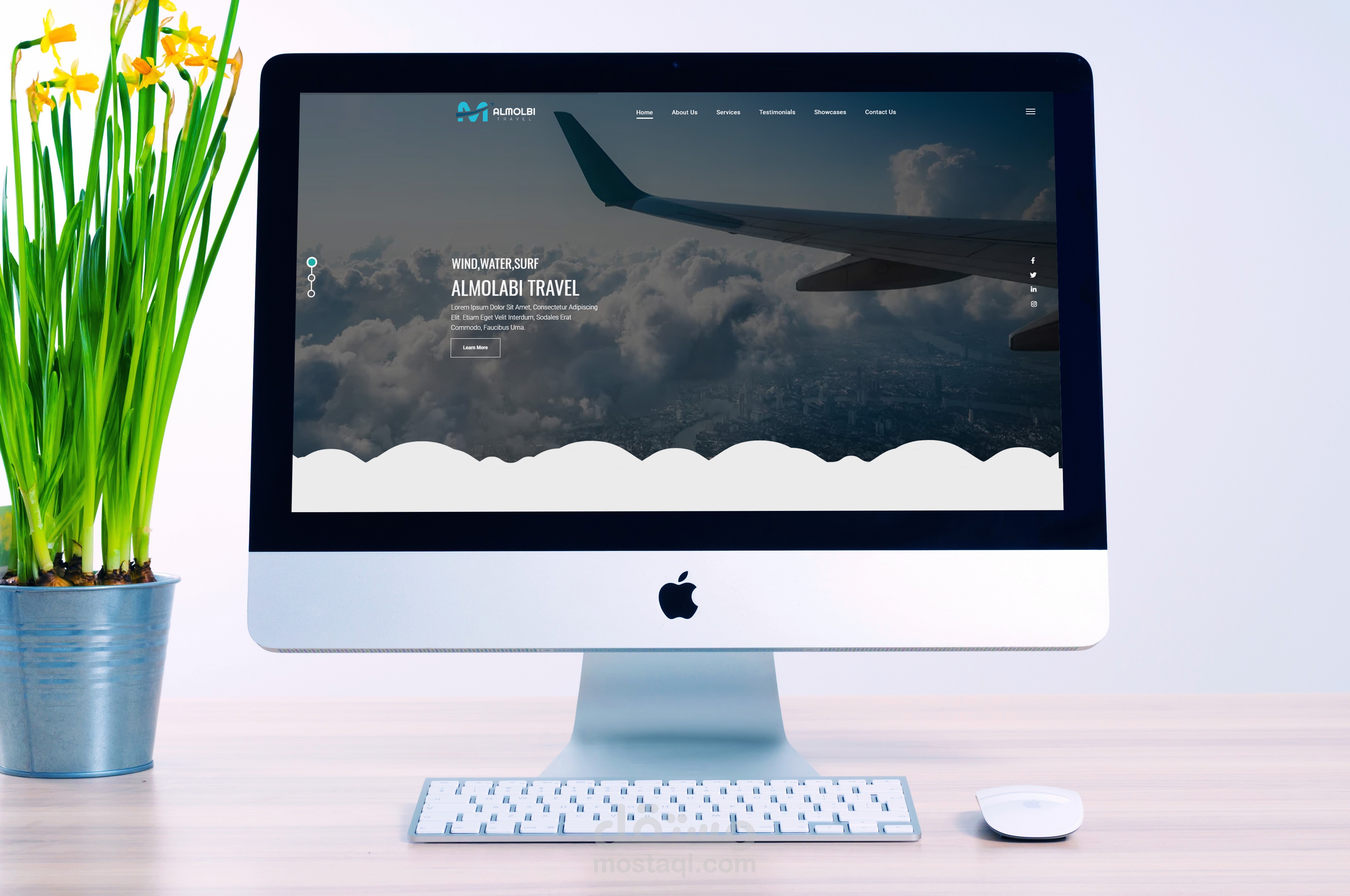 موقع الملبي للخدمات السياحية بإنجلترا (تصميم + برمجة)