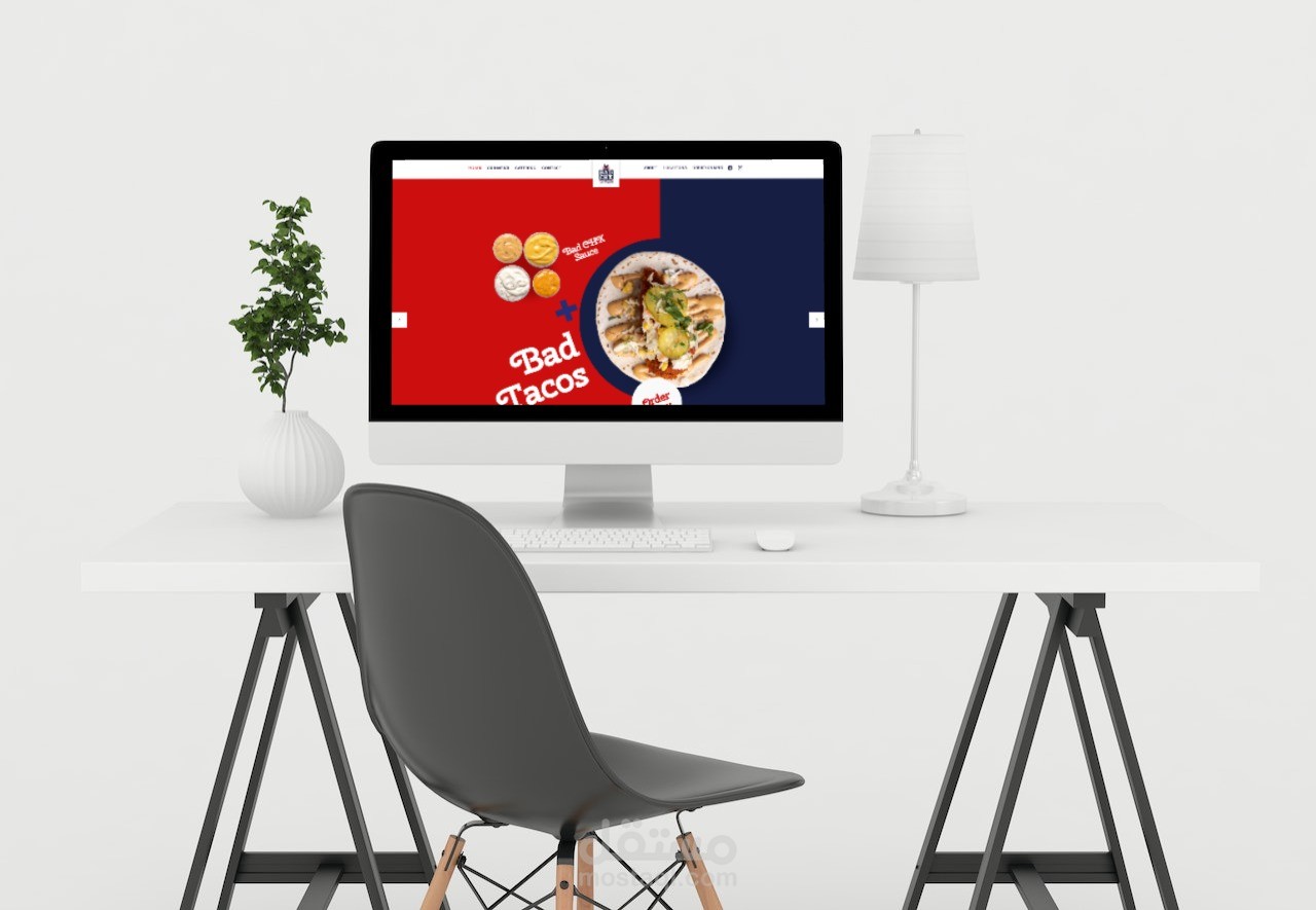 انشاء موقع بادشيكس (مطعم امريكي)