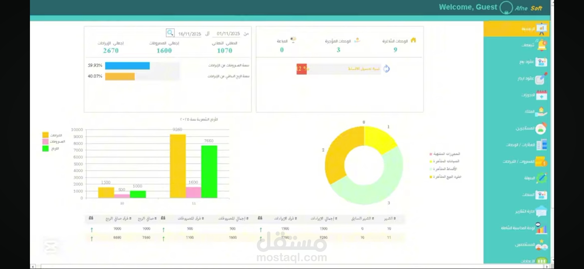 برنامج احترافي لإدارة العقارات والإيجارات  Microsoft Access