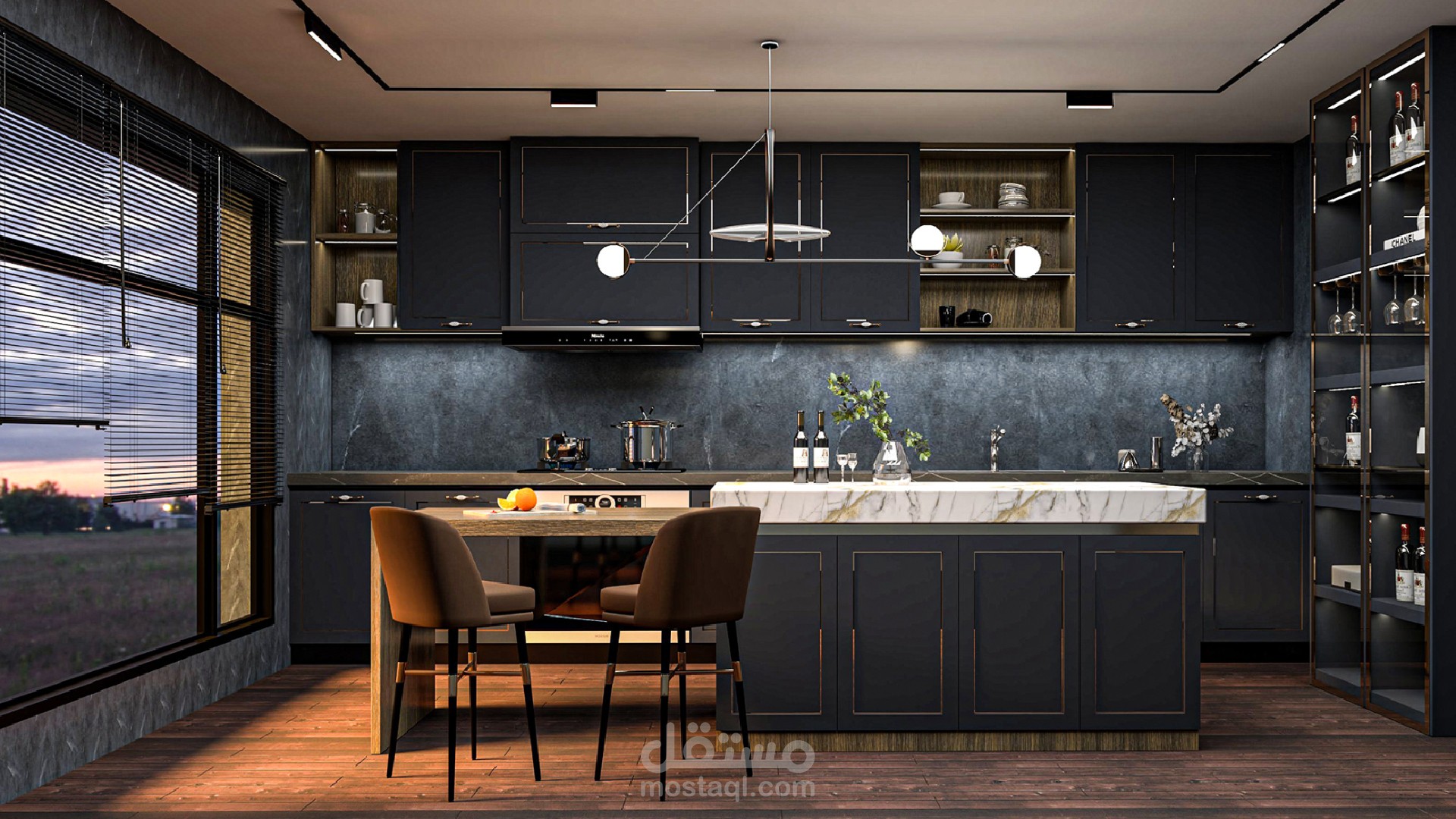 تصميمي لمطبخ في السعودية