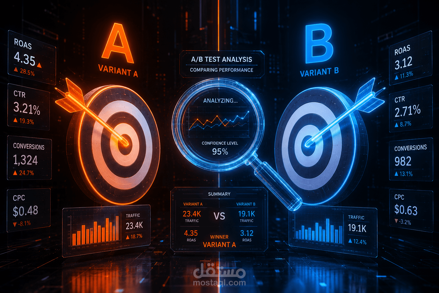 مضاعفة العائد الإعلاني وتقليل التكلفة من خلال اختبارات (A/B Testing) المتقدمة