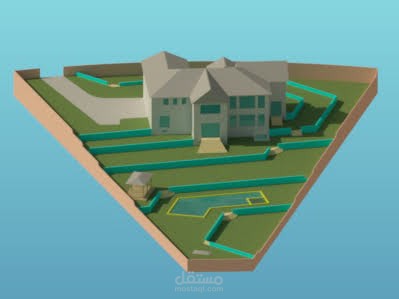 تصميم حديقة خلفية لمنزل