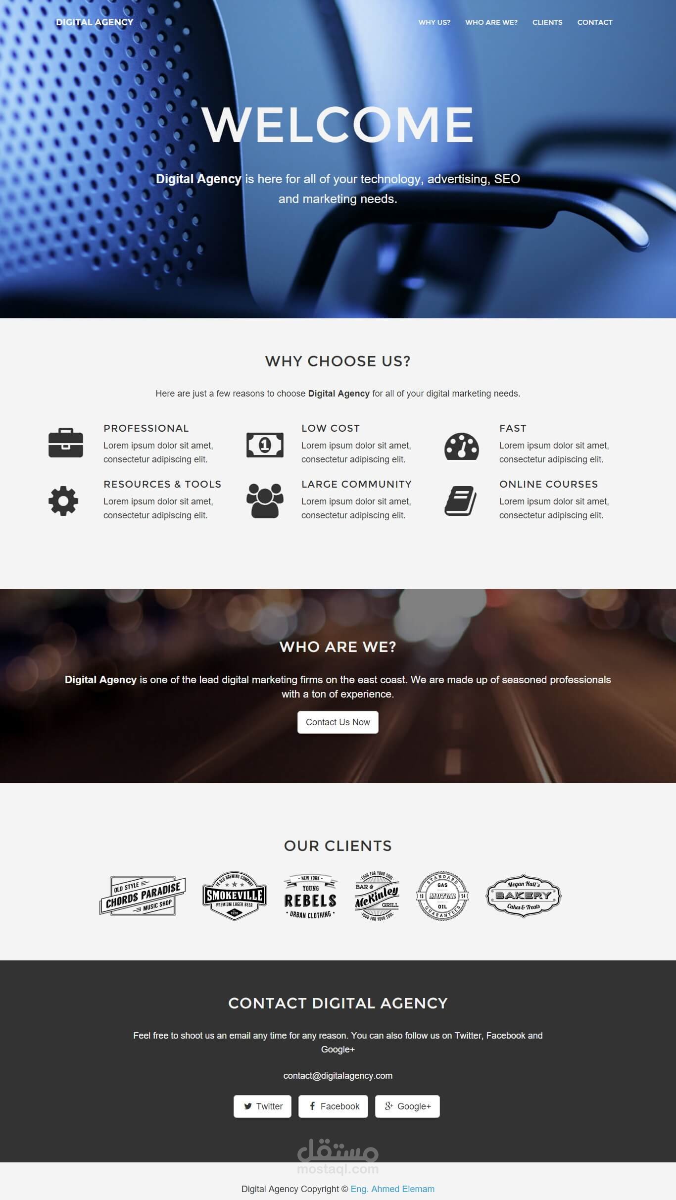 Digital Agency Website Design