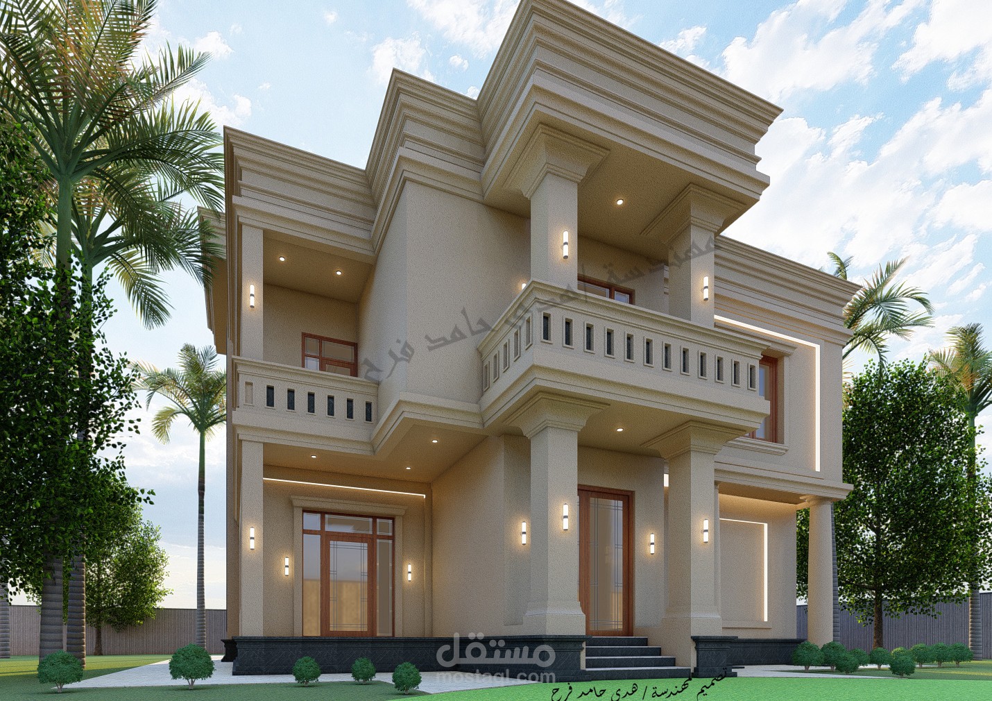 واجهة فيلا كلاسيك