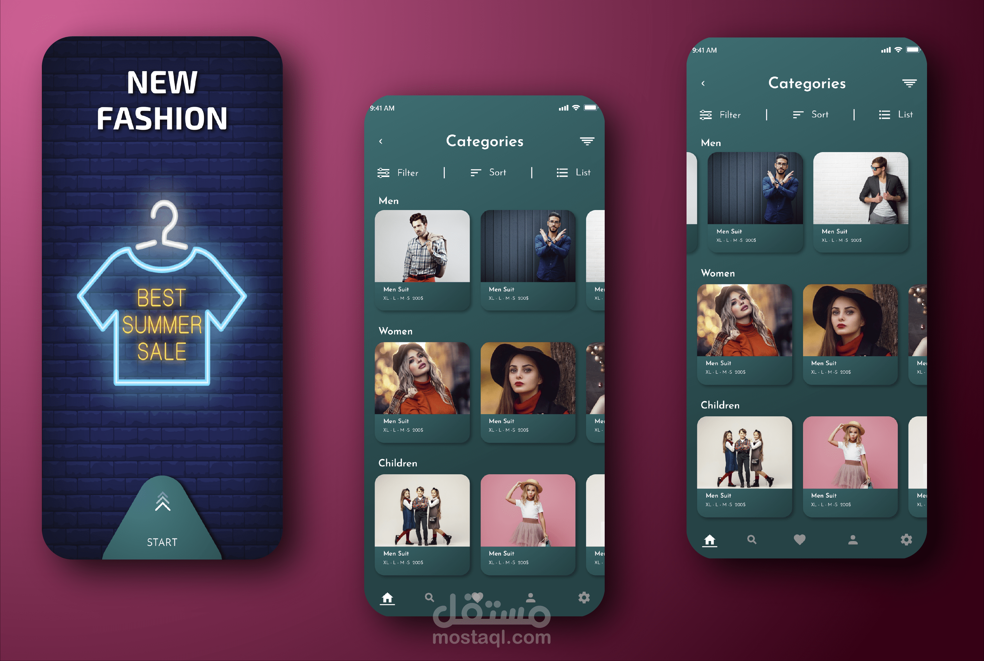 Fashion UI/UX App |  تطبيق الموضة