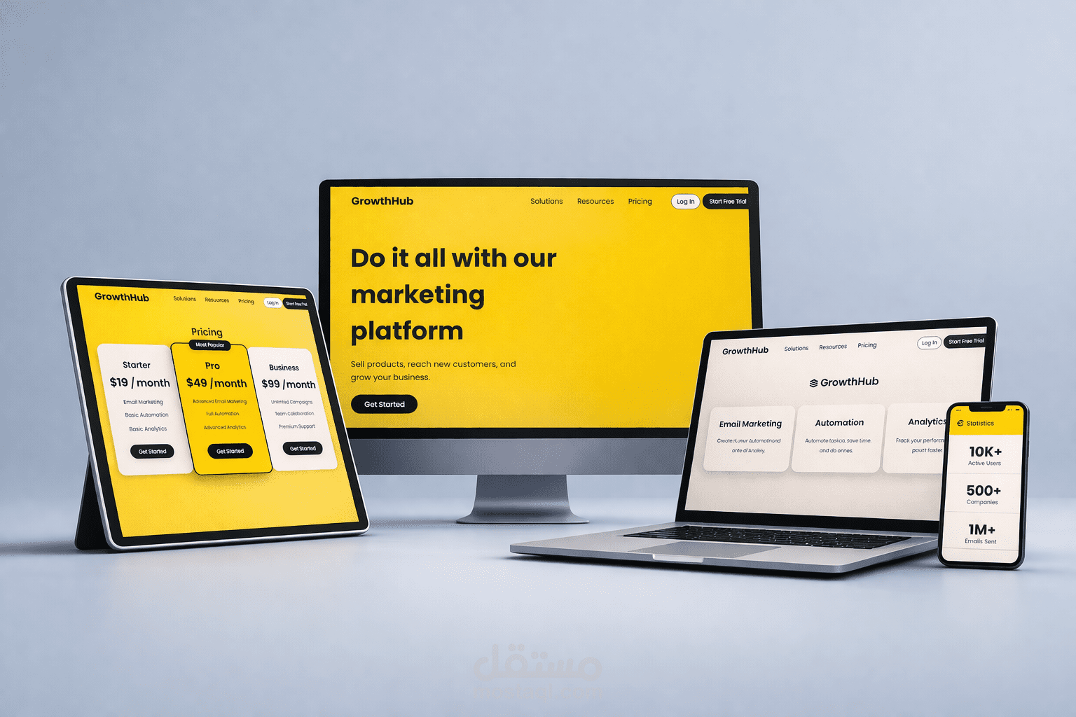 تصميم وتطوير Landing Page