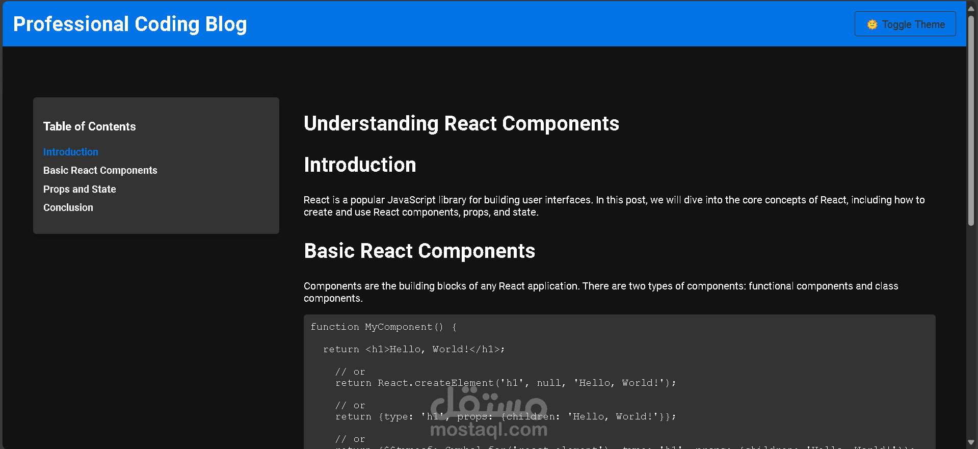 Professional Coding Blog