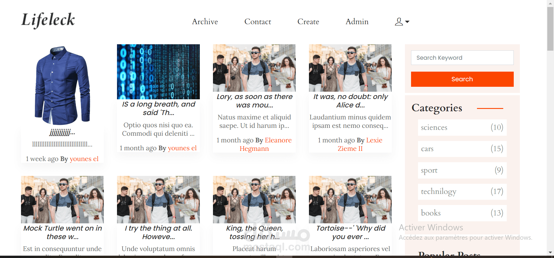 blog & laravel 10 width vue.js 3