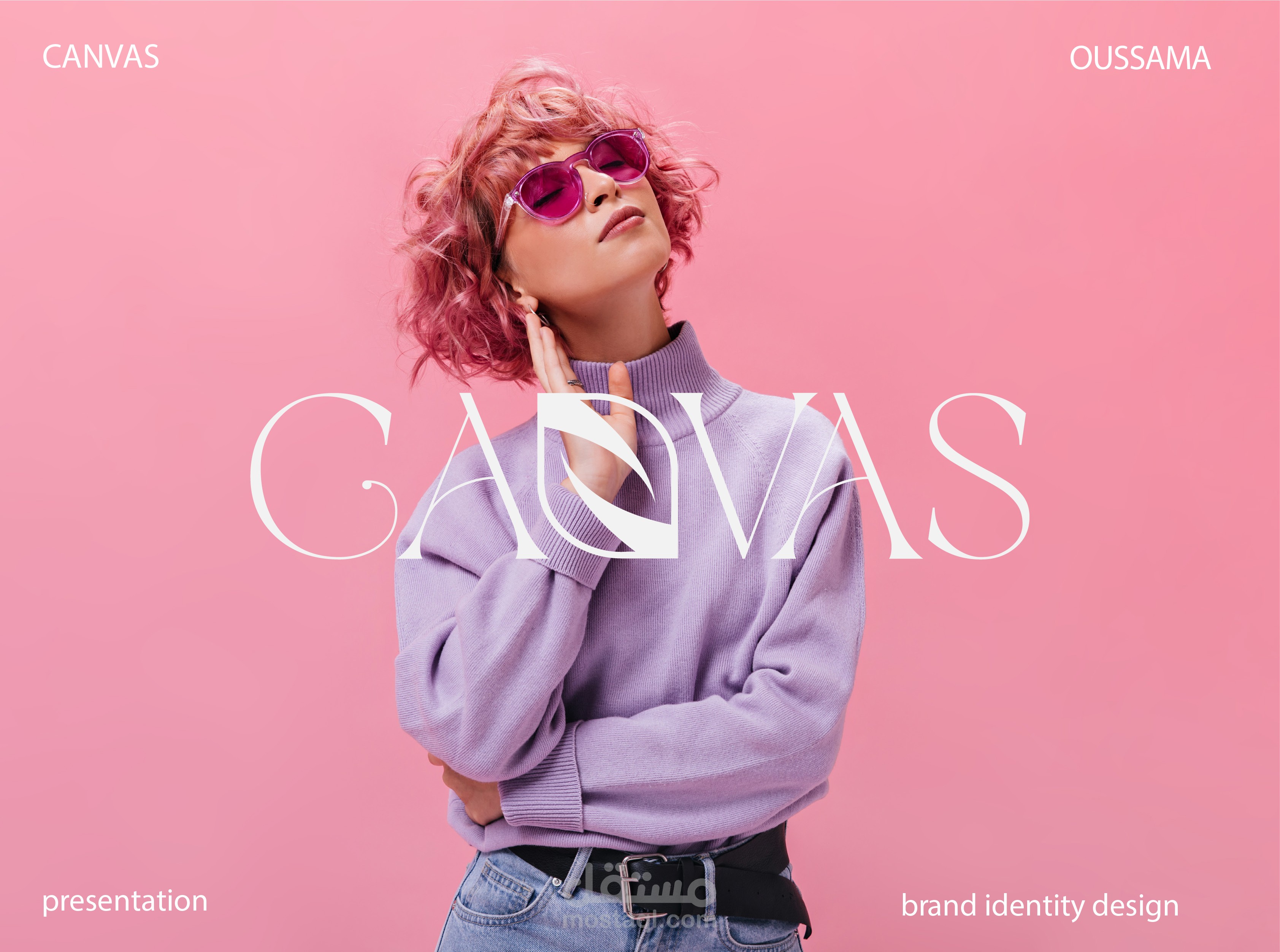 هوية بصرية ل"Canvas" التي هي شركة ملابس نسائية تستهدف النساء
