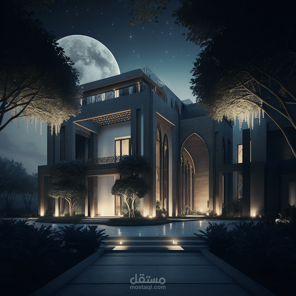 تصميم خارجي لفيلا