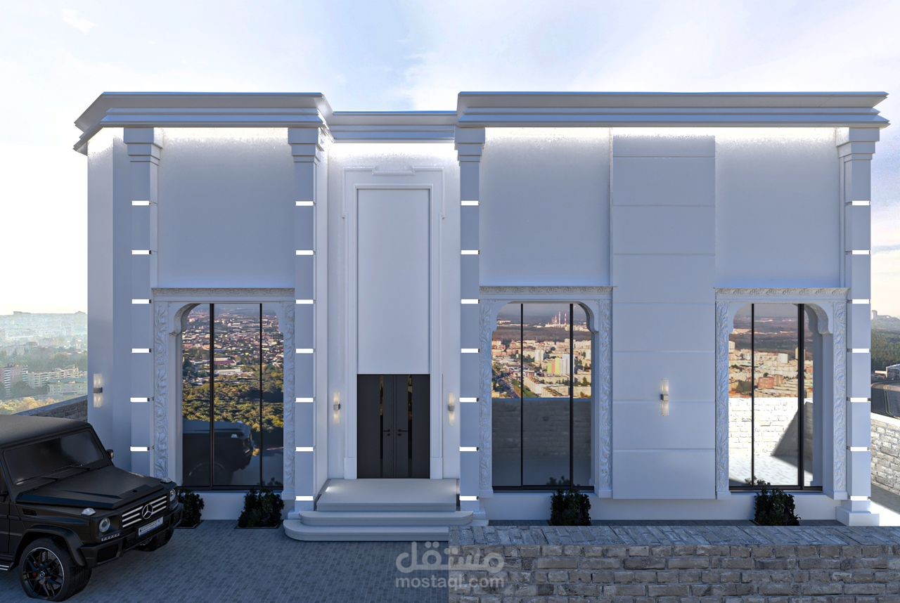 دراسة متكاملة لفيلا السيد المقدام العطيف السعودية