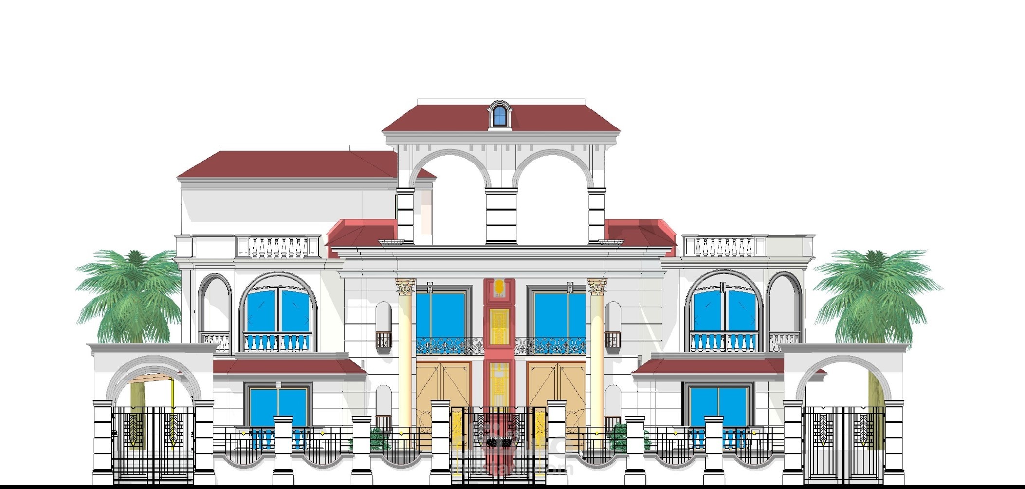 Elevation design for villa  project