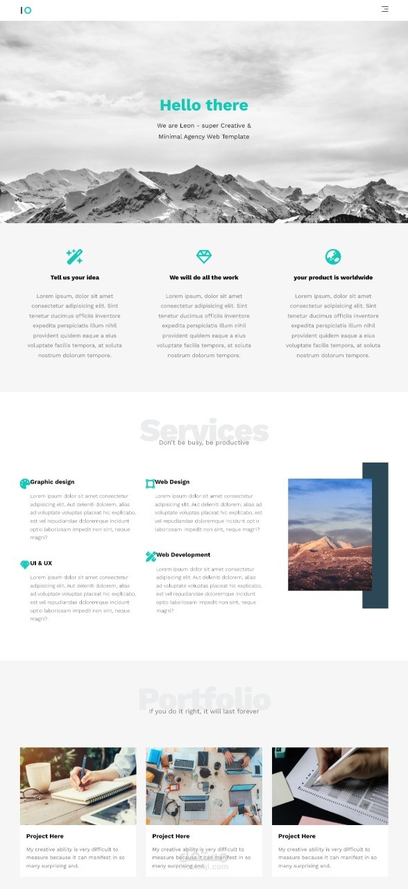 landing page