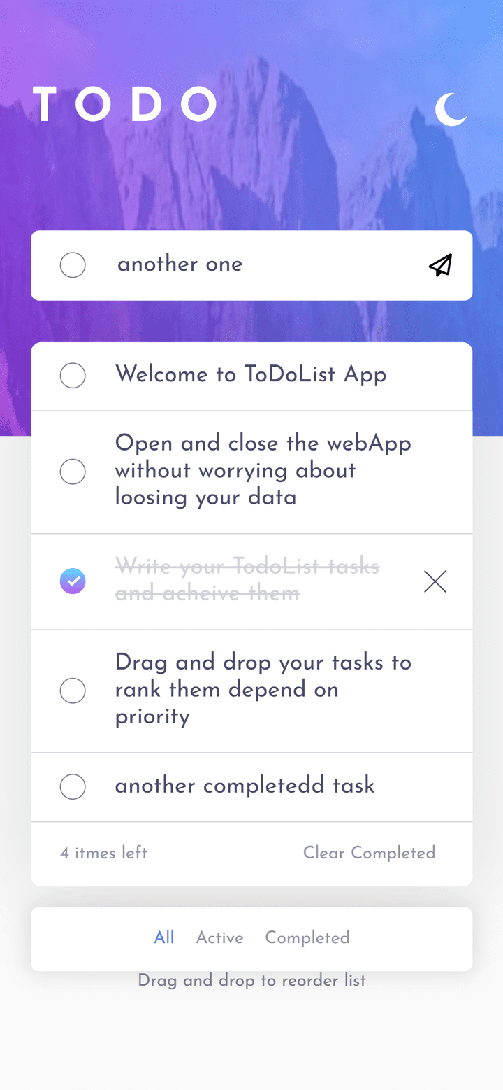 Todo List web app